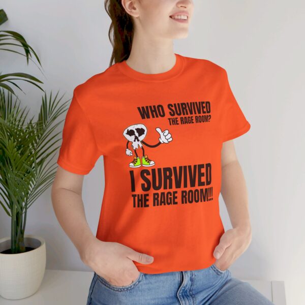 A2 - Did you survive the Rage Room?  Light Unisex Jersey Short Sleeve Tee - Image 82