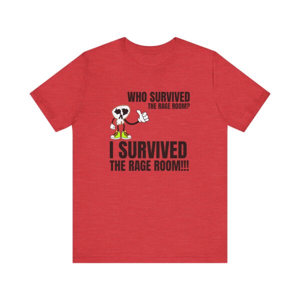 A2 - Did you survive the Rage Room?  Light Unisex Jersey Short Sleeve Tee