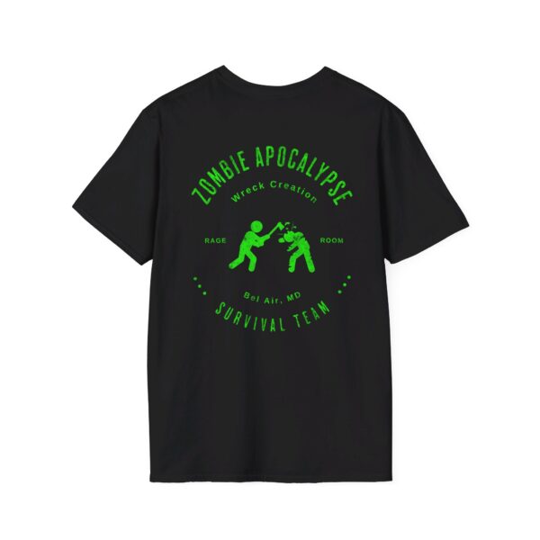 4 - Zombie Apocalypse Team Unisex Softstyle T-Shirt - Image 3