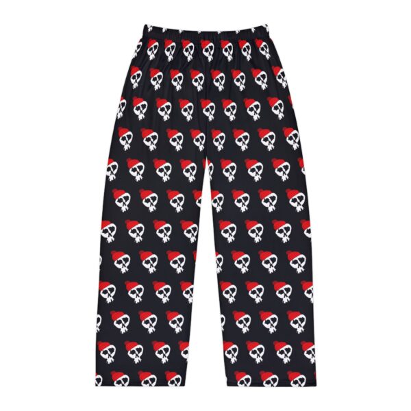 7 - Men's Black Winter Skully Pajama Pants (AOP)