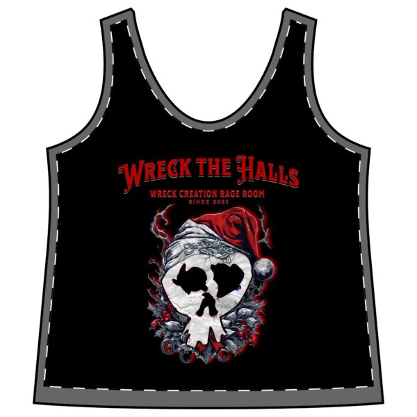 Wreck the Halls Women's Sporty Racerback Tank - Image 4