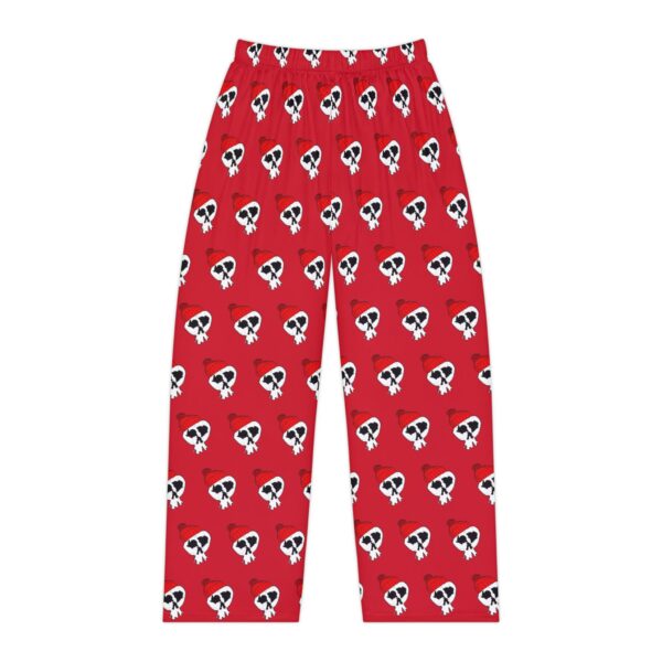 7 - Women's Red Winter Skully Pajama Pants (AOP)