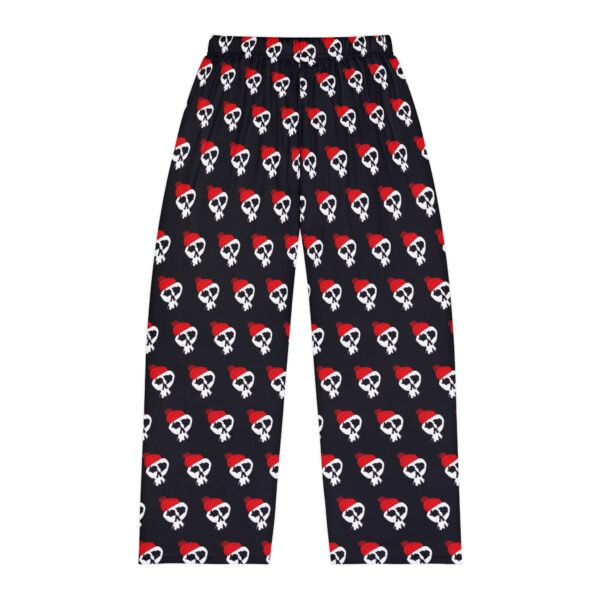 7 - Men's Black Winter Skully Pajama Pants (AOP) - Image 2