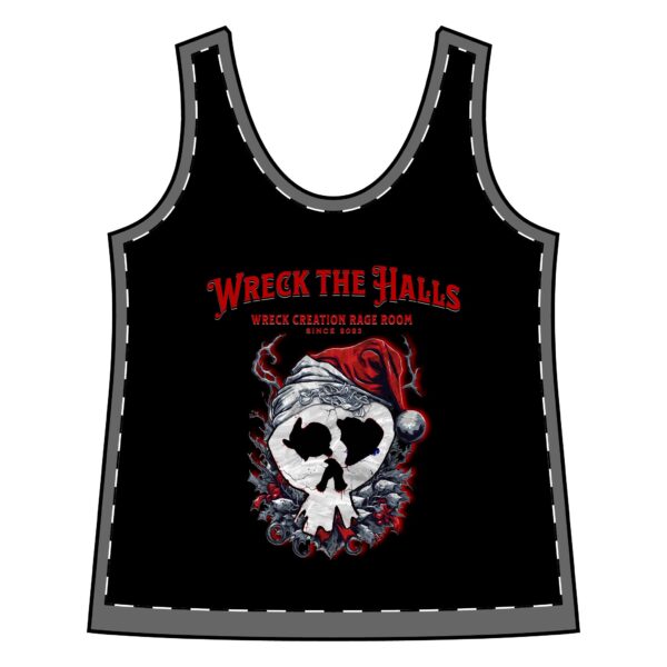 Wreck the Halls Women's Sporty Racerback Tank - Image 2