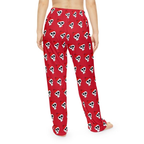 7 - Women's Red Winter Skully Pajama Pants (AOP) - Image 4