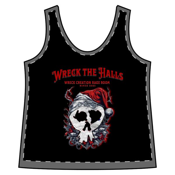 Wreck the Halls Women's Sporty Racerback Tank - Image 3