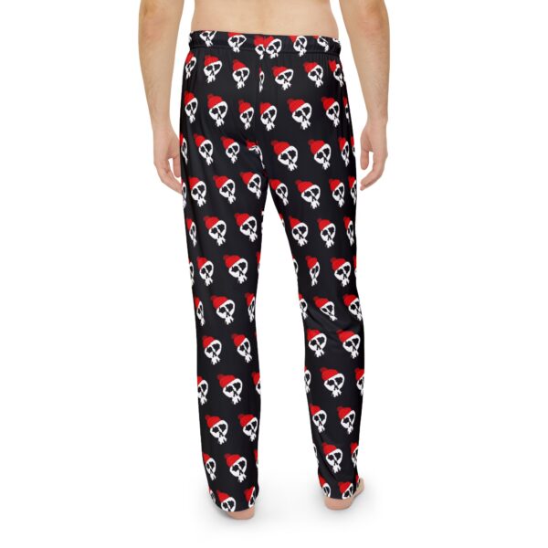 7 - Men's Black Winter Skully Pajama Pants (AOP) - Image 4