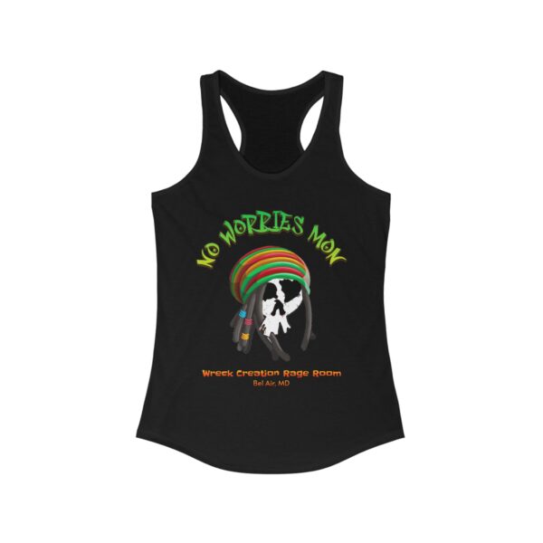 Rasta Skully Racerback Tank - Image 3