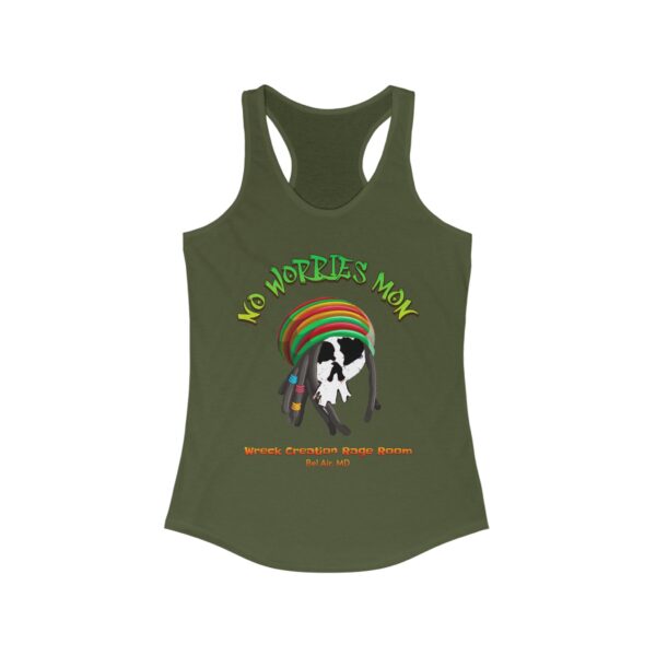 Rasta Skully Racerback Tank - Image 7