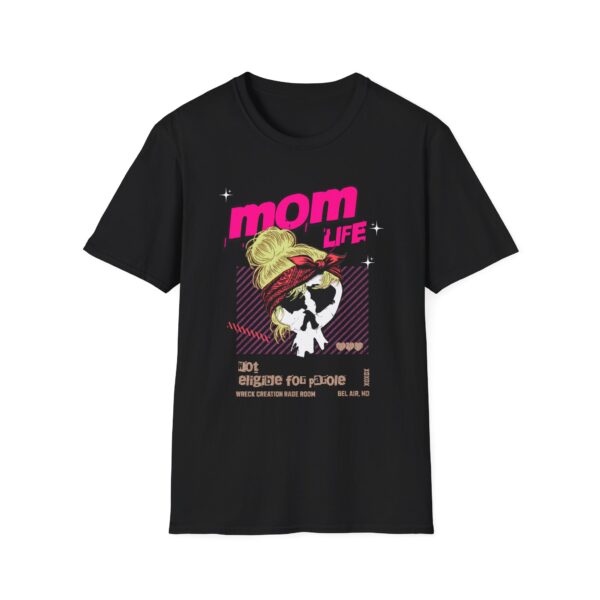 Mom Life (Blonde) Unisex Softstyle T-Shirt – Perfect Gift for Moms!