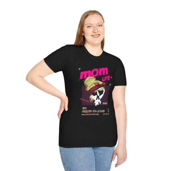 Mom Life (Blonde) Unisex Softstyle T-Shirt – Perfect Gift for Moms! - Image 3