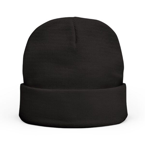 Skully Embroidered Knit Beanie, Warm Winter Hat, Streetwear Accessory, Cozy Gift, Unique Skull Design - Image 4