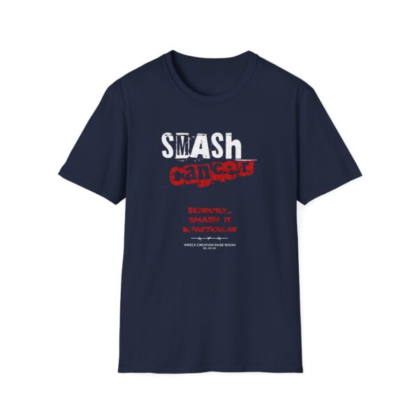 Smash Cancer (super PG) Unisex Softstyle T-Shirt - Supportive Statement Tee - Image 4