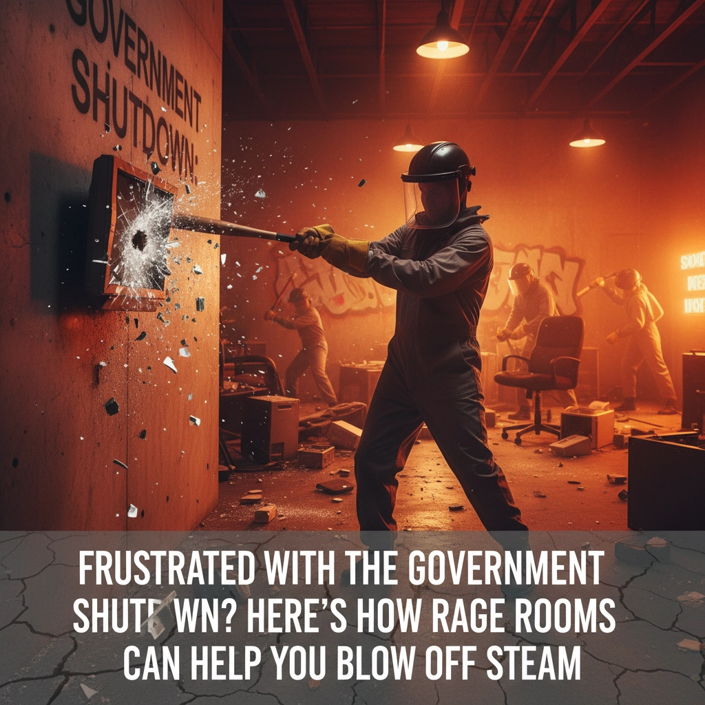 Frustrated with the Government Shutdown? Here's How Rage Rooms Can Help You Blow Off Steam