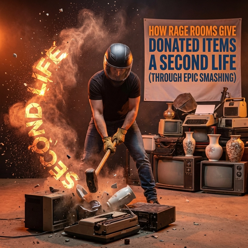 How Rage Rooms Give Donated Items a Second Life (Through Epic Smashing)